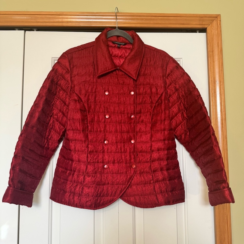 Samuel‎ Dong Double Breasted Quilted Women’s Jacket Size L